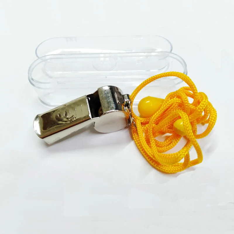 custom steel whistle with Lanyard Steel Whistle for sport game