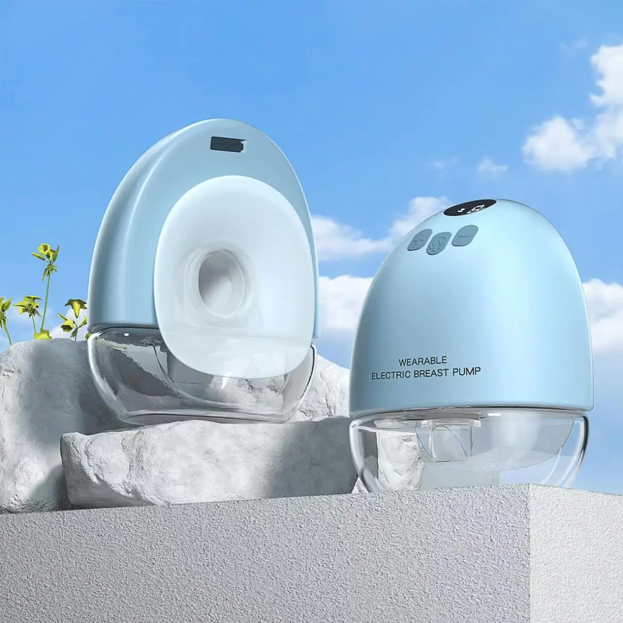 130 мл, без бисфенола А, портативный беспроводной Электрический молокоотсос без рук