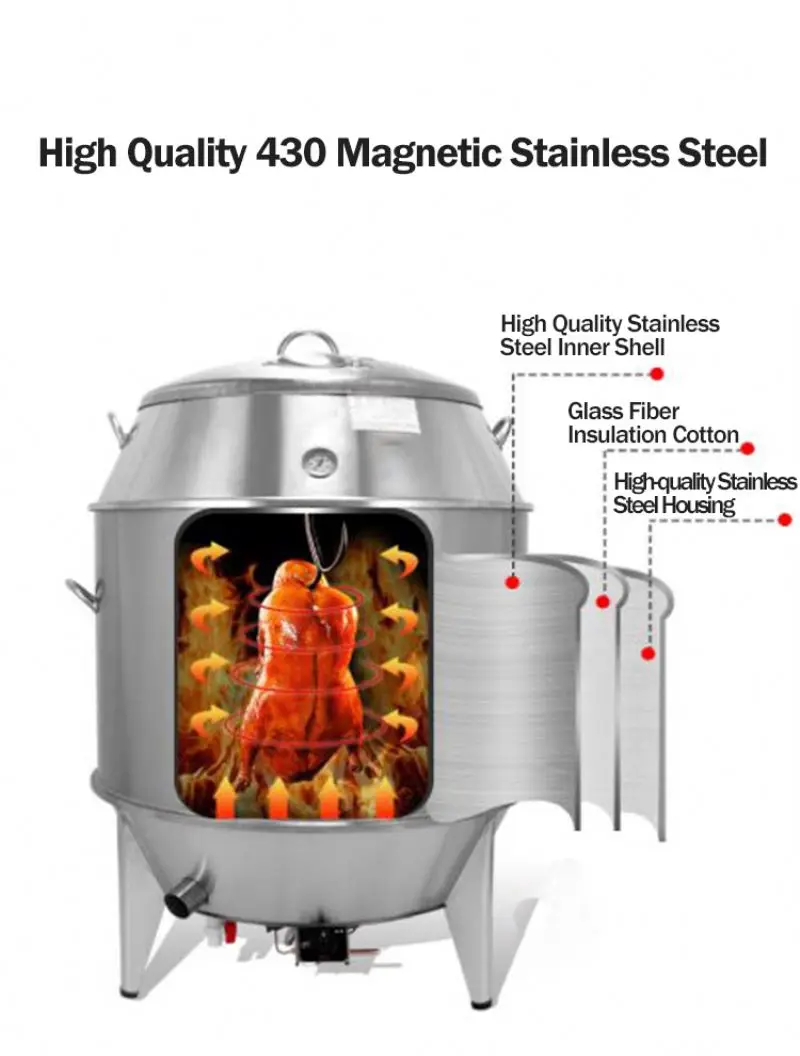 2021 New Arrival Industry Oven Roasted Duck Popular Hot Sale Gas Chicken Grill