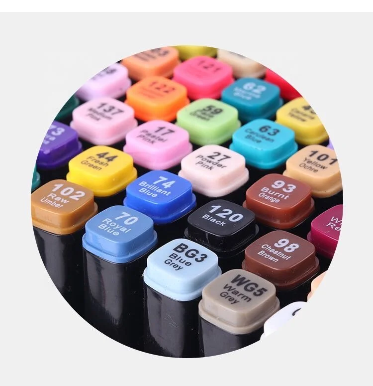 
Lifeinfinity popular dual tips alcohol art marker pen for paper drawing 