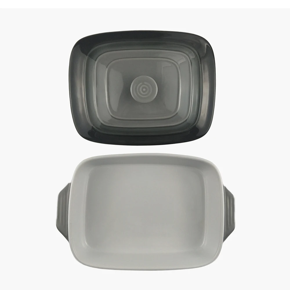 Casserole Rectangle Serving Dish Food Family Use Ceramic Casserole With Lid