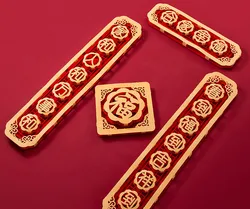 2023 New Creative 3D Rabbit Year Felt Couplet Spring Festival New Years Day Door Decal Decoration