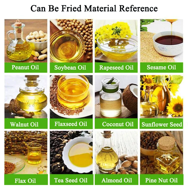 Mustard Peanut Pressing Diesel Cold Neem Coconut Hazelnut Grape Seed Chili Baobab Oil Press Machine