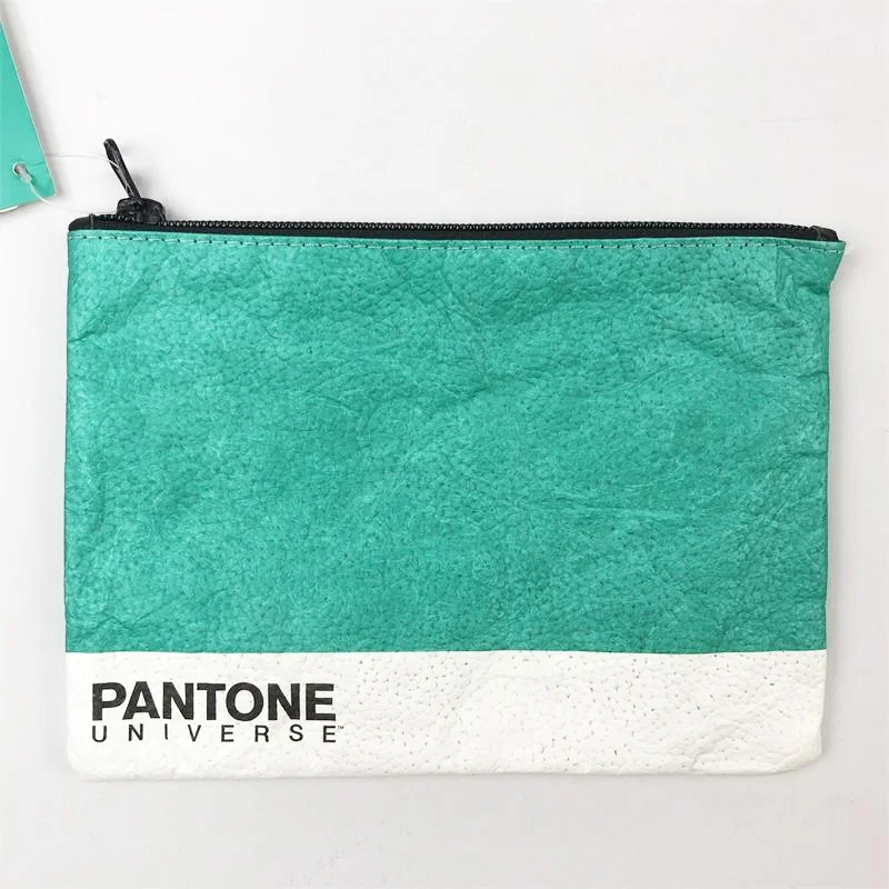 New Material Tyvek  Green And White China Pencil Pouch
