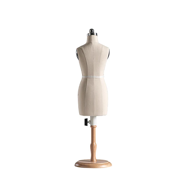 fashion mini female foam window display mannequin 1/2 half body torso mini miniature tailor dress form with base