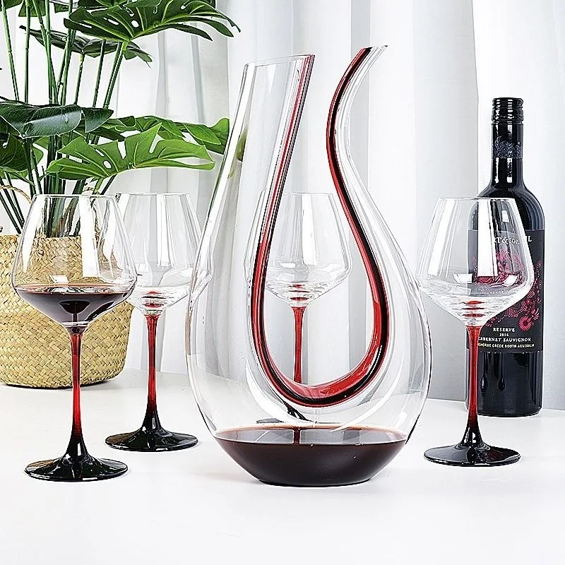 2024 Burgundy Red Wine Glass Goblet Champagne Flute Wine Glass Crystal Drinking Glassware