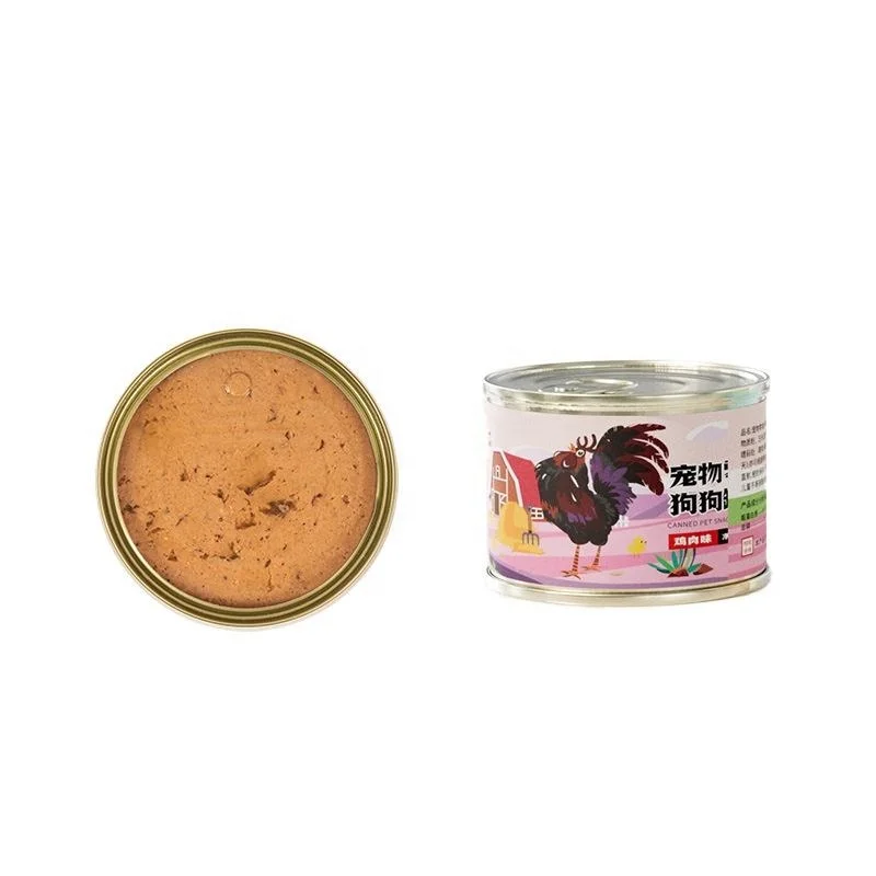 Manufacturer Wholesale 170g Chicken & Beef Flavor Canned Dog Food High Quality Wet Food for Dogs Delicious Treats