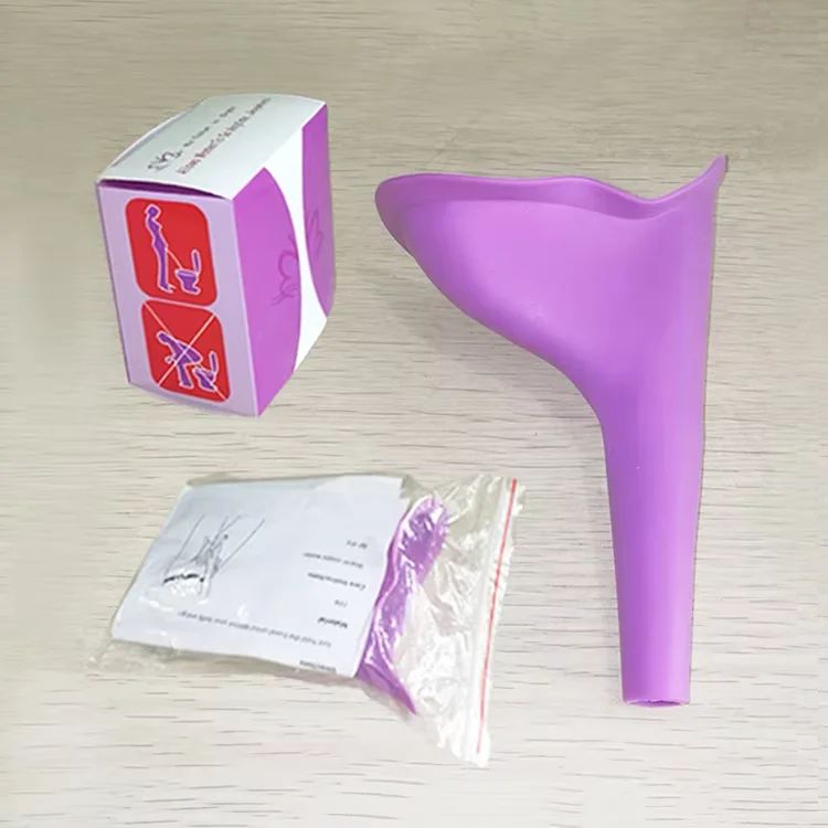 2024 FE Soft PTR Female Pissing Urinal Outdoor Travel Stand-Up Pee Toilet Urinals with Sensor Feature for Women