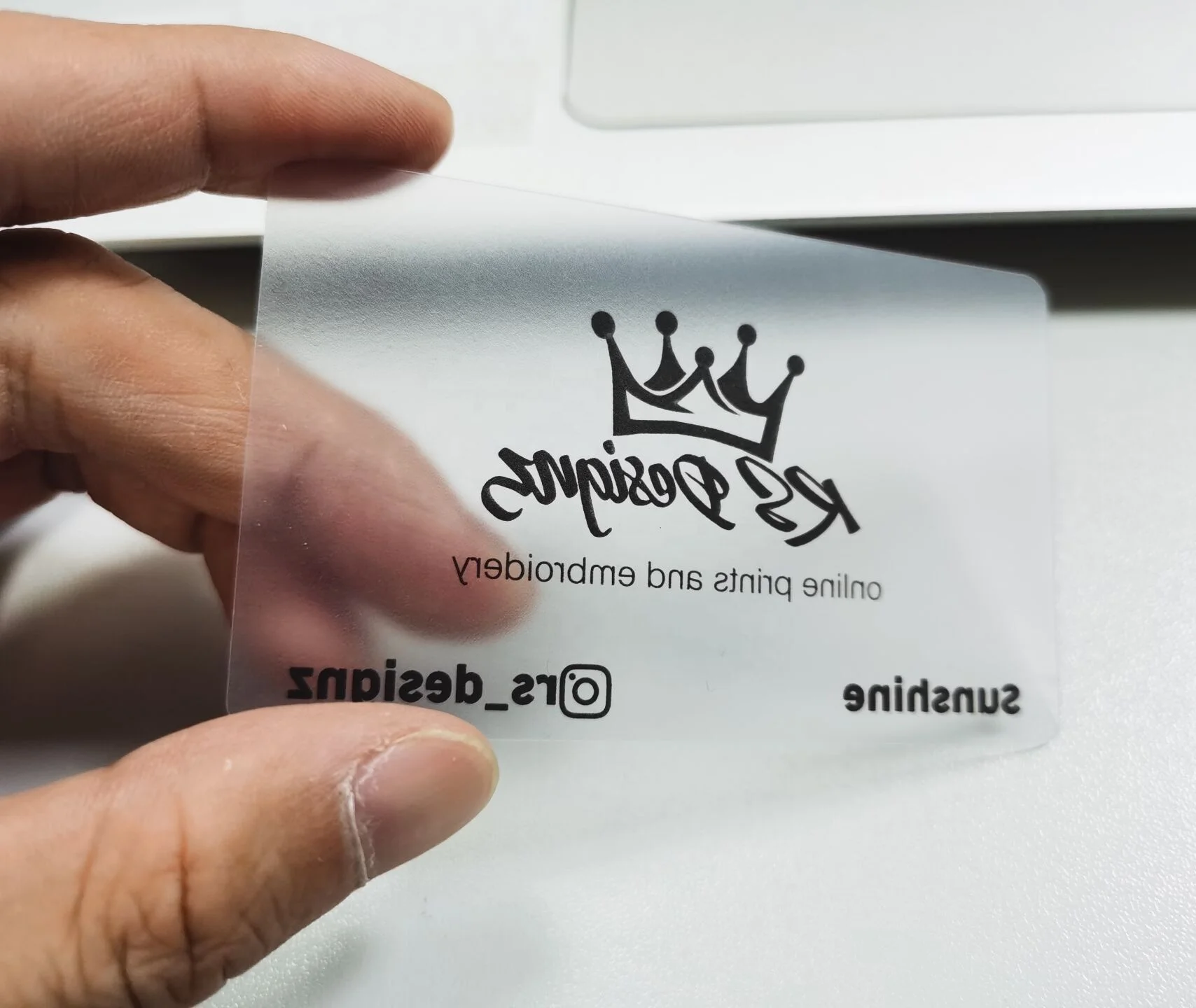 Transparent sheet/metal business card best selling products in america 2023