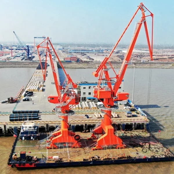 30ton portal crane quay track mobile portal crane mobile harbor crane for sale
