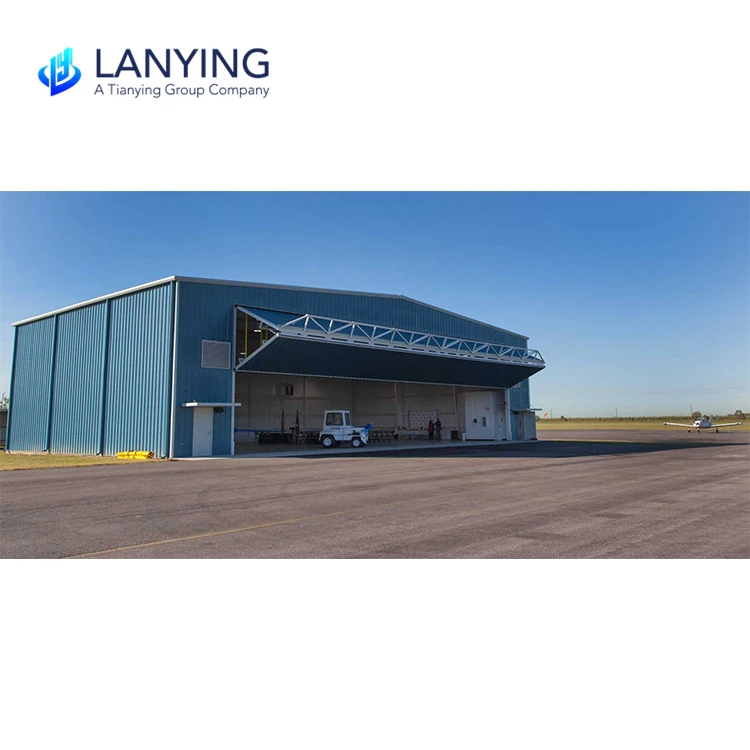 Commercial steel structure prefab airplane aircraft hangar