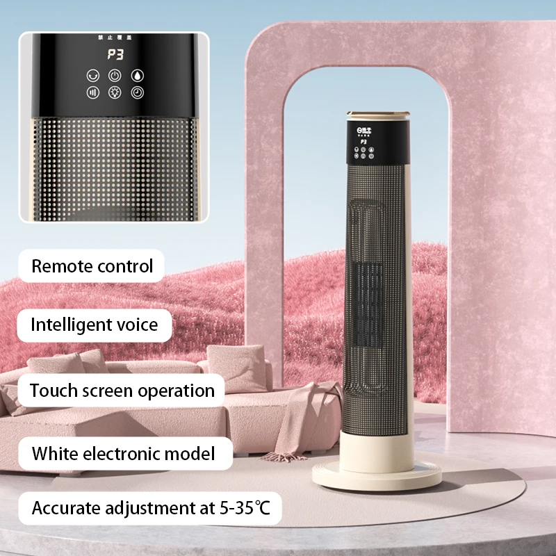 Custom 2000W Tower PTC Infrared Electric Heater for Home Use Portable Indoor Remote Control with Adjustable Thermostat