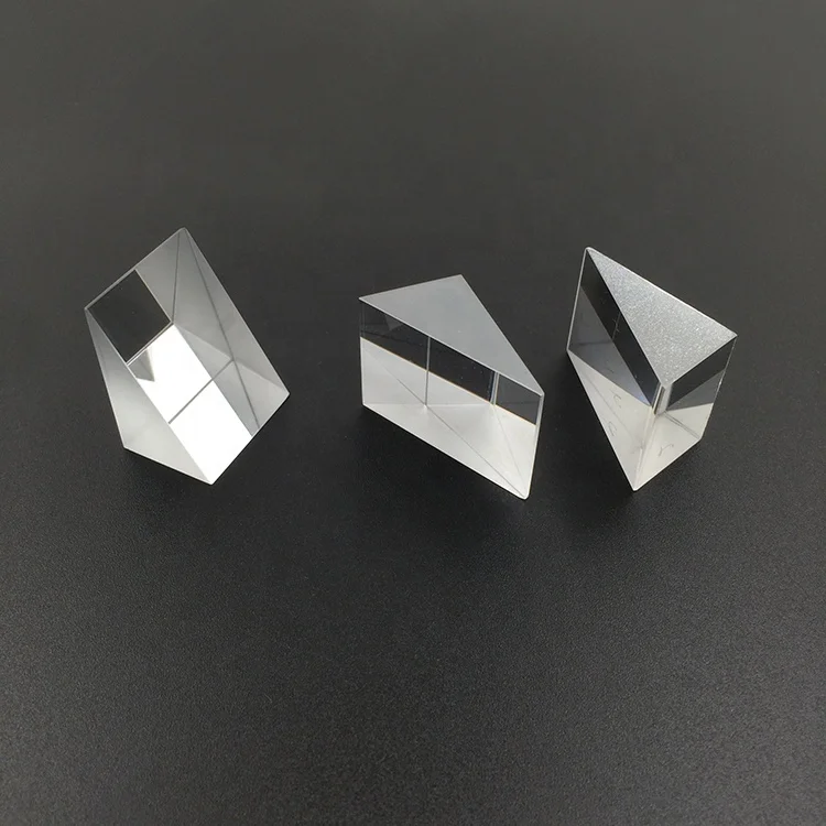 Factory Custom BK7 Optical Glass Prisms Photography Equilateral Triangular Prism