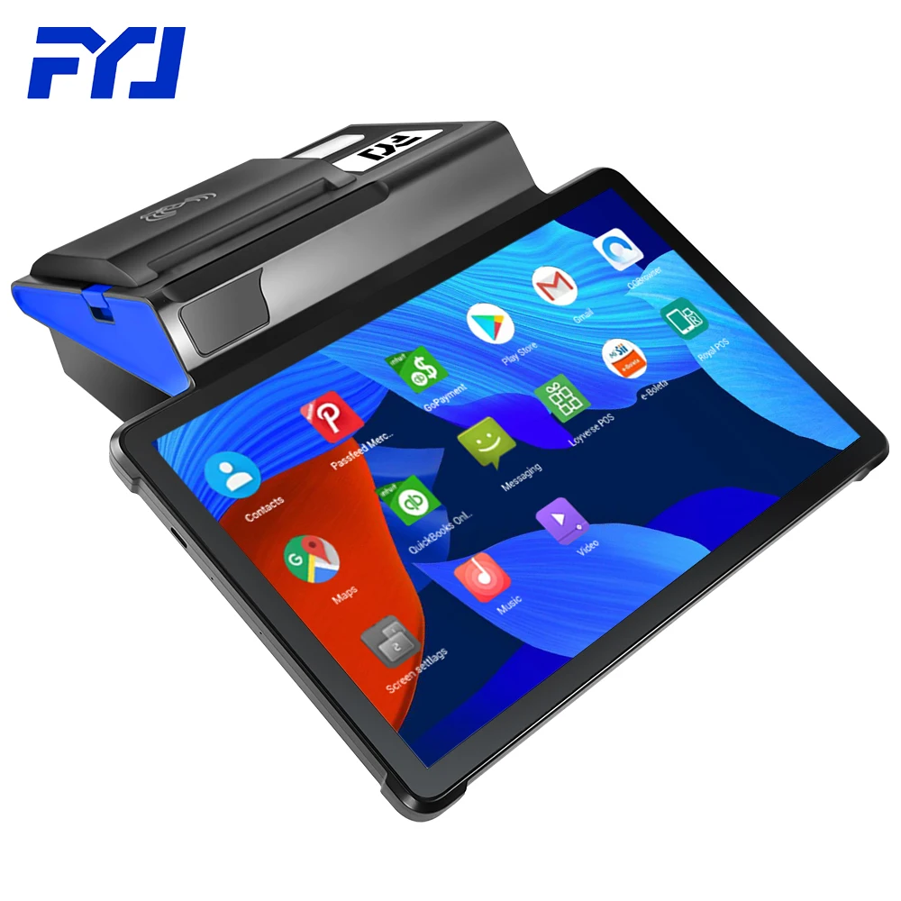 FYJ F1-T1 11' 3+16G Android 12 Retail Store Cash Register Pos System with 80mm Printer Pos Machine Touch Screen