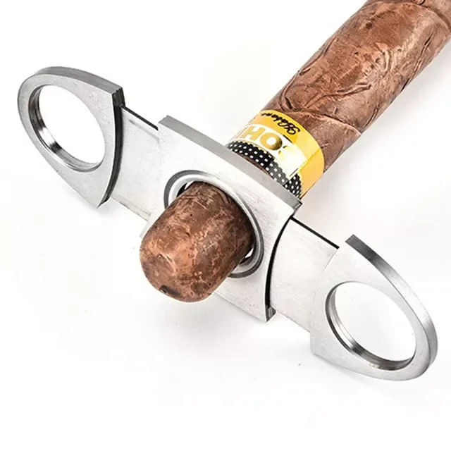 
 Аксессуары для сигар, металлический ножничный резак Cohiba для сигар высокого качества из нержавеющей стали с индивидуальным логотипом  