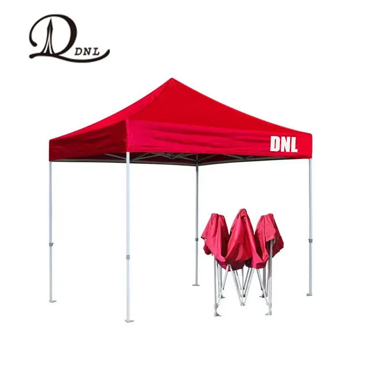 Cheap Portable 3x3 Folding Pop Up Gazebo With Side Walls Printed Canopy Tents For Trade Shows Steel Outdoor Waterproof/