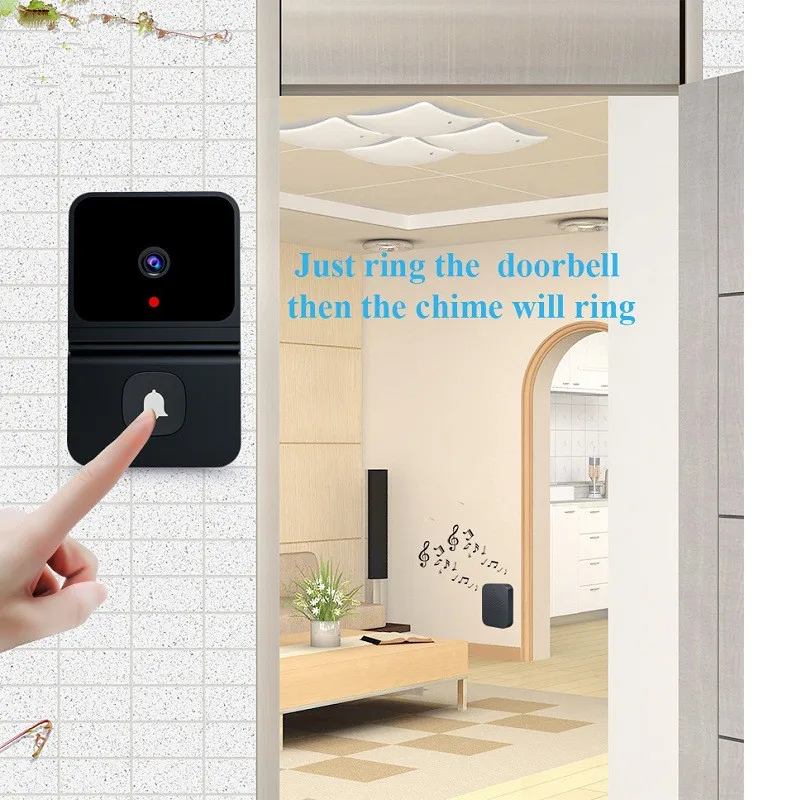 The new intelligent visual doorbell T23 cloud storage wireless wifi household remote low power consumption intercom