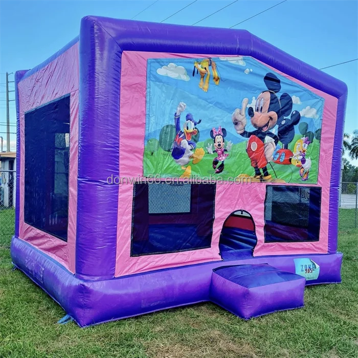 High Quality Commercial Grade Jumping Bouncer Castle Combo Inflatable Bounce House With Slide For Party
