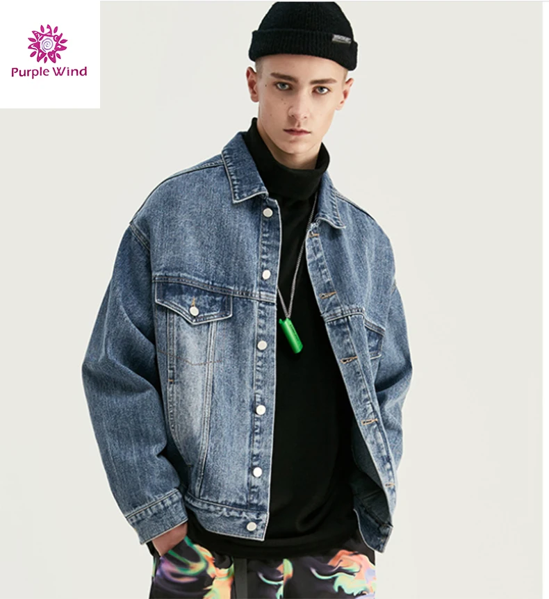 New model ins popular style denim jacket boy custom jean fashion jackets men