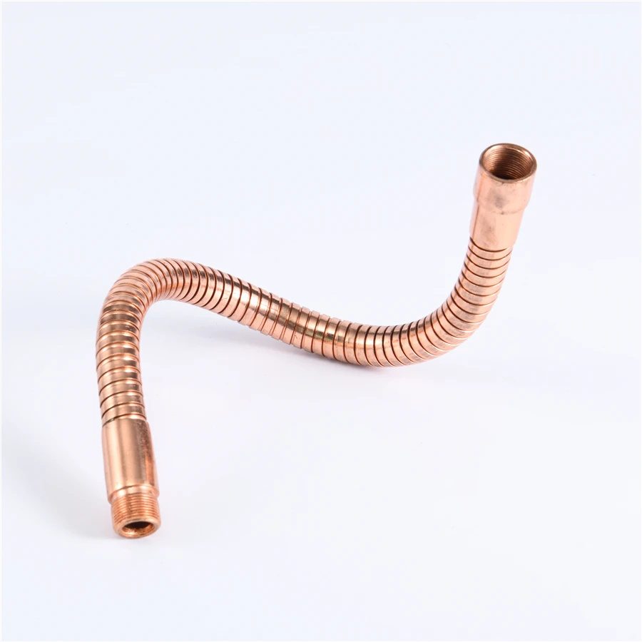 Gooseneck flexible metal tube for reading lamp