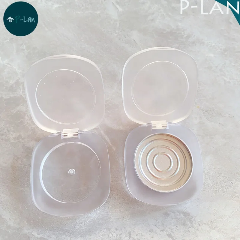 P-LAN Hot Sale 42mm Pan Frosted Empty Blush Face Powder Compact Case Custom Logo Press Powder Compact Case Packaging With Pan