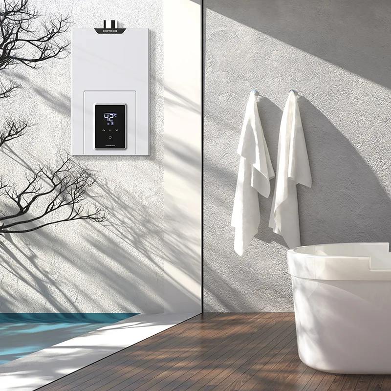 Combi 16KW-40KW Outdoor Wall-Mounted Gas Boiler for Natural Gas LPG with Remote Control for Household RV Car Hotel Applications