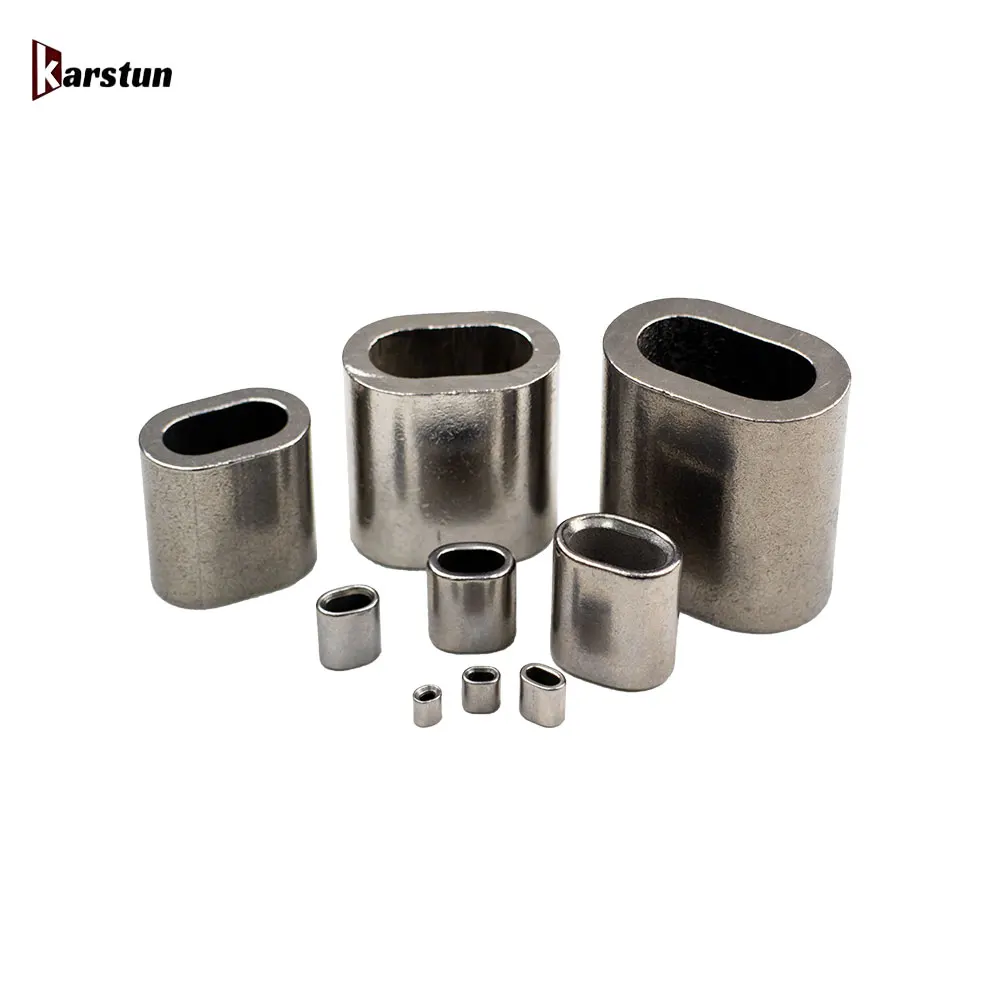 M1-M12 de arena inoxidable Овальный Duples овальной формы из нержавеющей стали обжимки рукава песочные часы