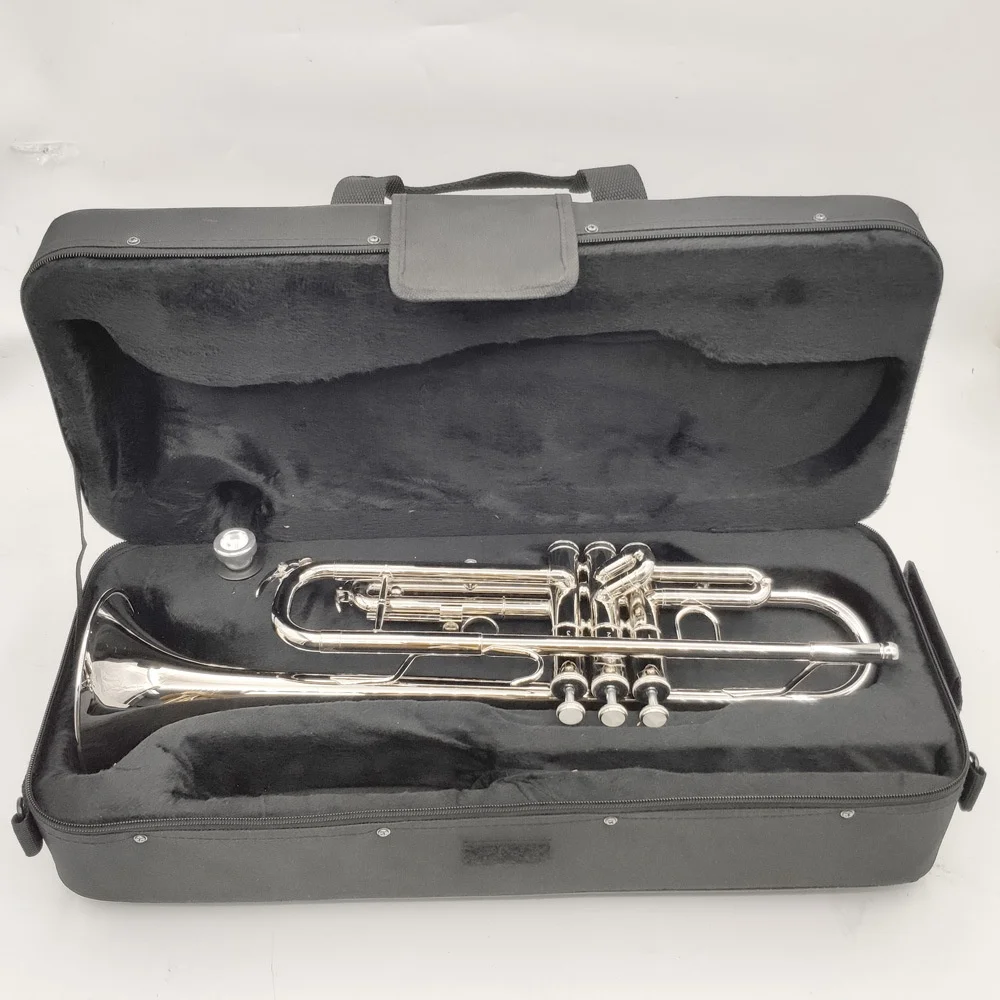 Trumpet Brass Tube Body Lacquer Gold  Complimentary Professional Case