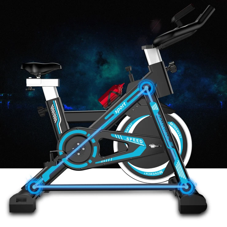 Exercise equipment can be moved to adjust the household variable speed exercise bike