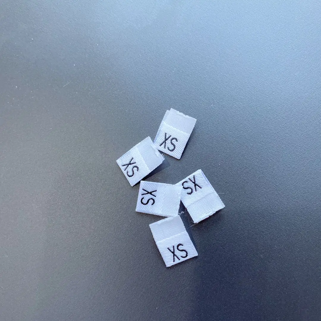 6 Sizes (XS, S, M, L, XL,XXL) Clothing Label Woven Size Labels
