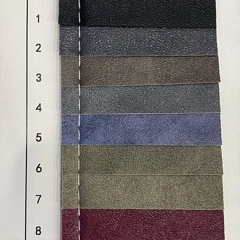 Distressed Faux Leather Fabric Vintage Design Leatherette Upholstery Fabric Soft PU for Sofa Chair Handbags, DIY Crafts