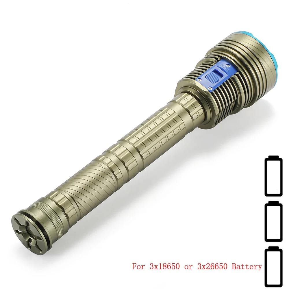 Powerful 10W XML2 T6 LED Underwater Flashlight High 3000Lumens LED Diving Torch