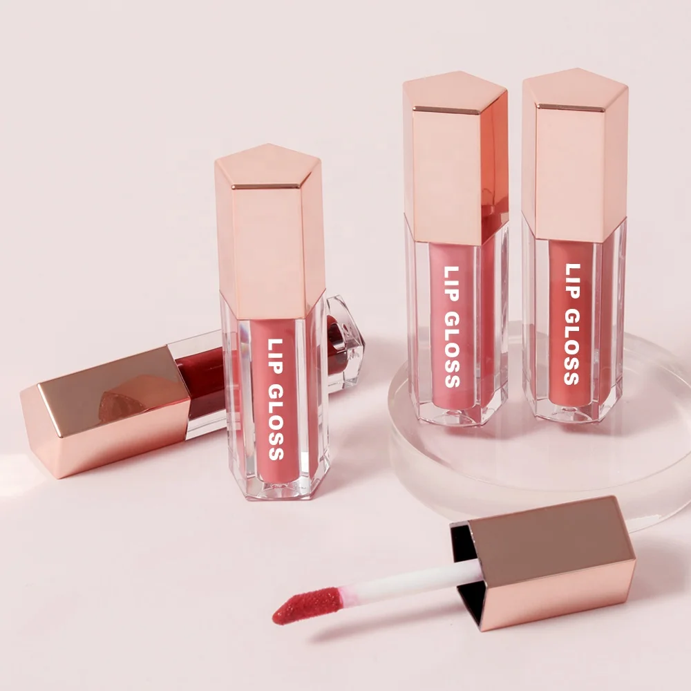 Customize Best Cosmetics Shiny Lipgloss Vegan Cruelty-free Glossy Lip Plumper Gloss Wholesale Bulk Vendor Natural Lipgloss