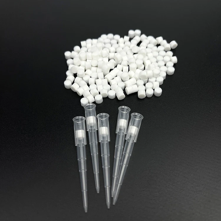 
Customized Logo Free Glue 1.5~32mm Conductive Lab Pipette Filter Tip 