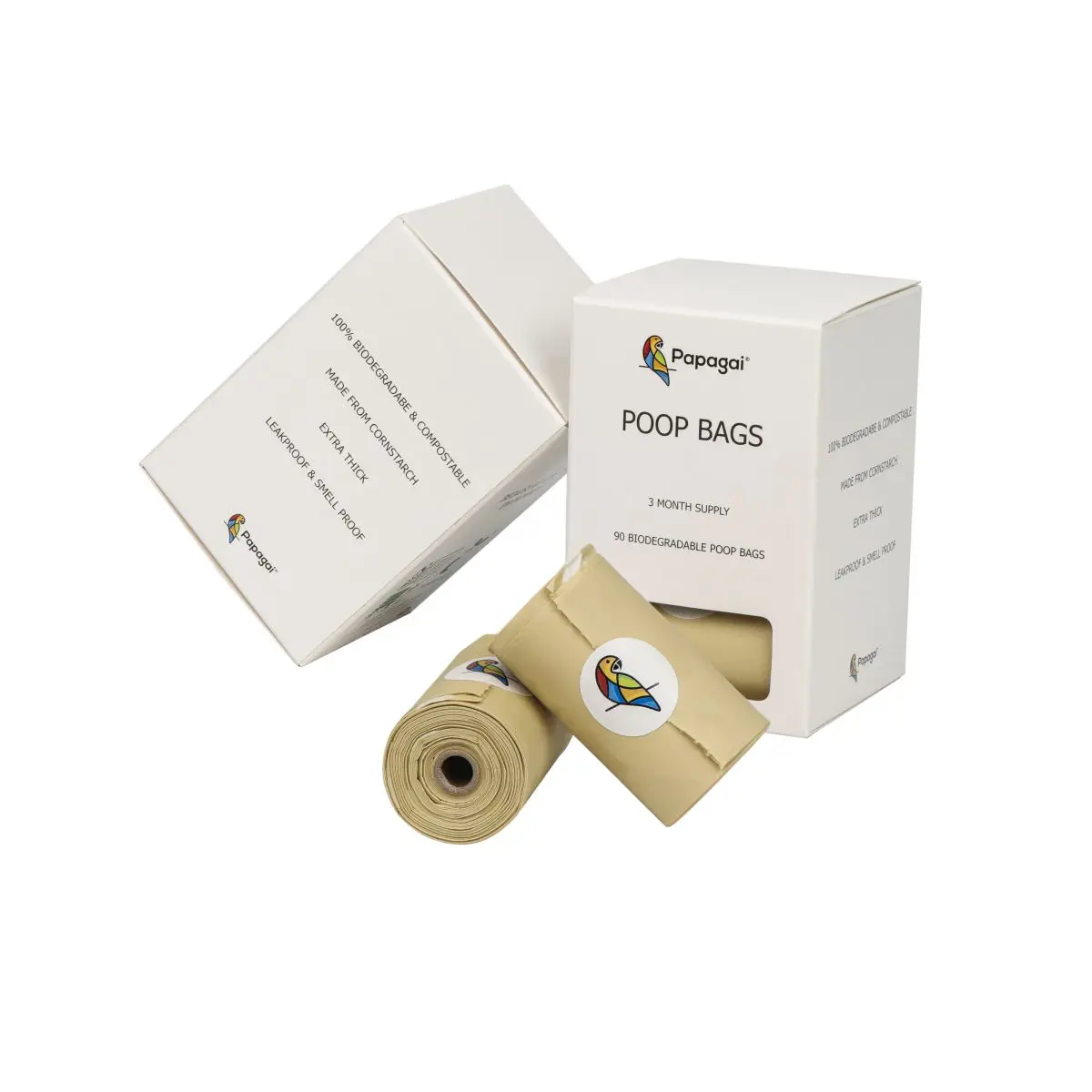 Compostable Dog Poop Bags, Corn Based Pet Waste Bags, Eco-Friendly,BPI-Approved,Plant-Based Premium Thickness, Durable