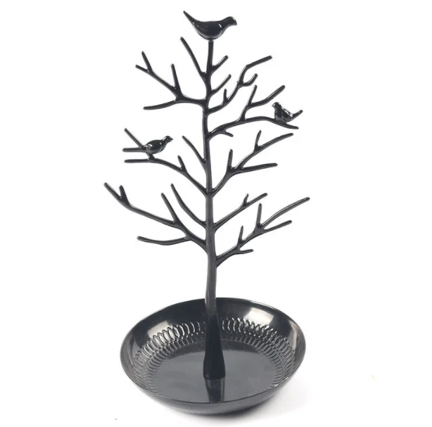 Оптовая торговля дерево полка Серьги Ожерелье Дисплей стенд ювелирные изделия Сплав стеллаж