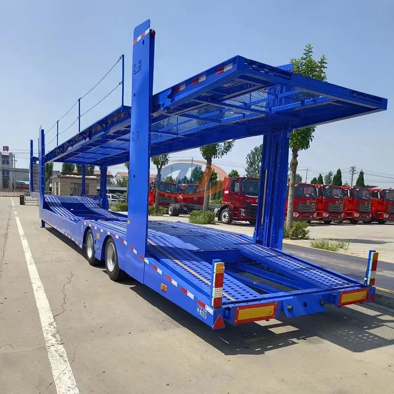 Многоосный автомобильный транспорт полуприцеп транспортный автомобиль двухпалубный Перевозчик Полуприцепы грузовик