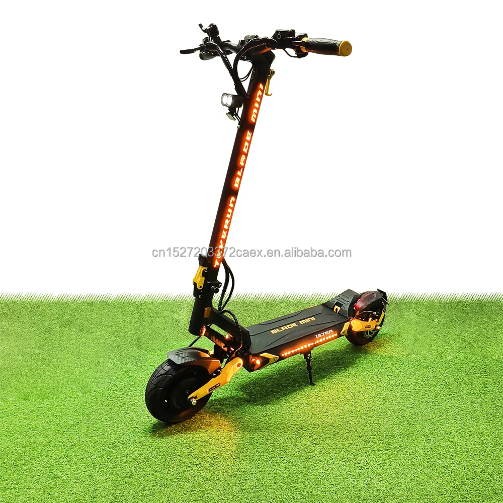 Teverun Blade mini ультра 60 В 27 А · ч светодиодный 1000 Вт * 2 мотор Монитор км/ч Электрический скутер с 2000 двухмоторный истребитель