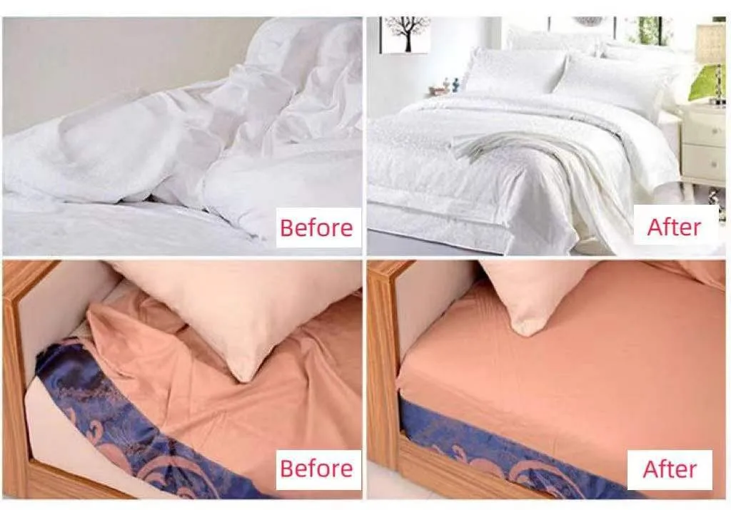 Fully stocked OEM/0DM accepted adjustable under mattress bed/fitted sheet fastener crisscross bed sheet straps suspenders