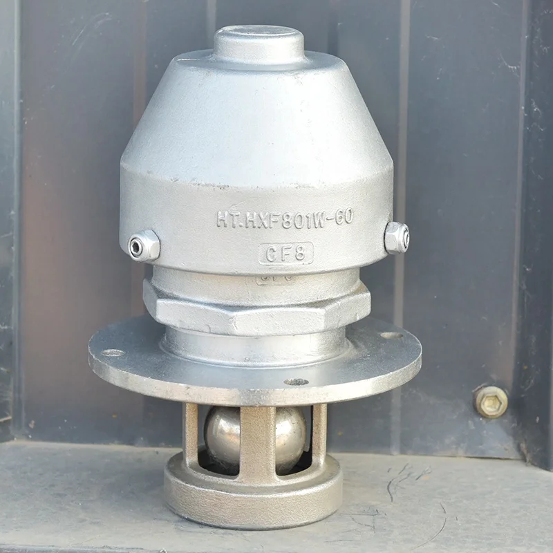 Good air pressure regulation Stainless Steel External Breathing Valve for fuel tank truck