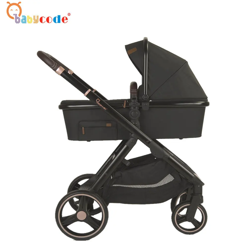 EN1888 polyester fabric luxury reversible seat stroller with car