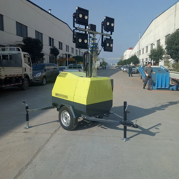 Best Price Mobile Diesel Trailer Power  LED light tower portable for sale