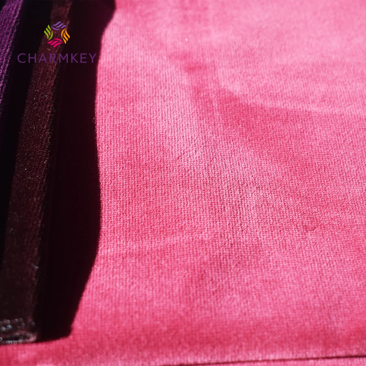Charmkey оптовая продажа модная бархатная ткань из полиэстера для дома текстильная подушка