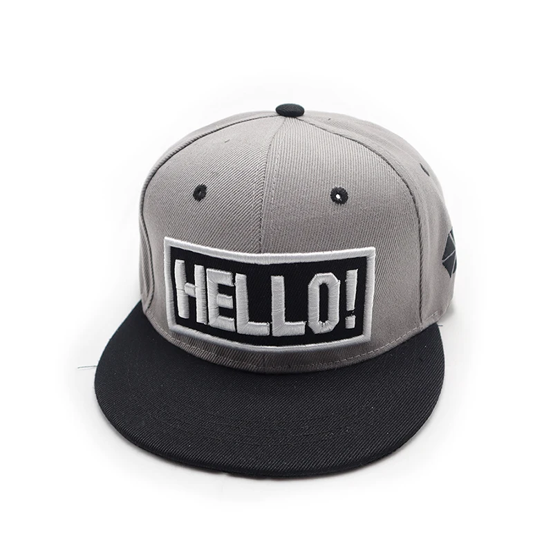 high quality custom black snapback cap gorra lisa plana