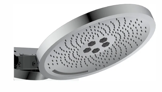 Contemporary design Customizable gun grey brushed top shower with single function and brass top  shower to save water