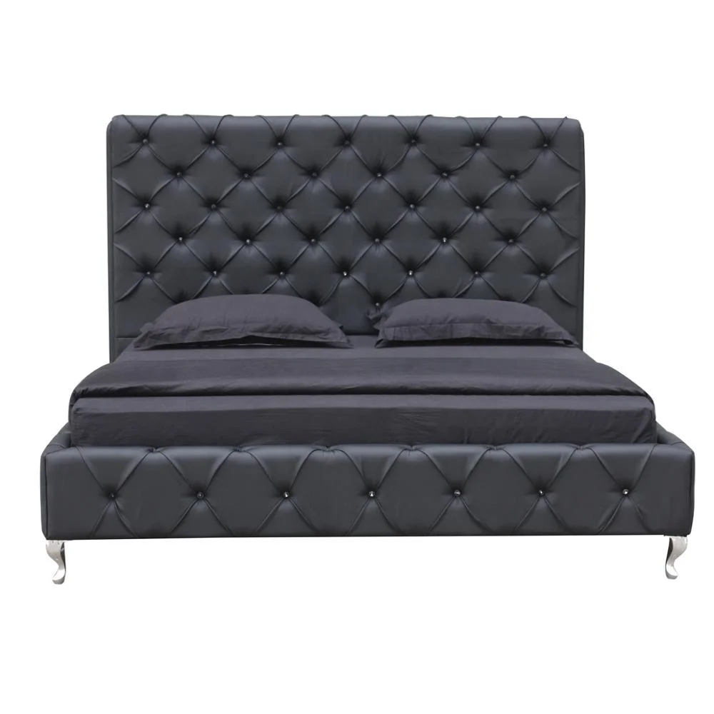 Кровать принцессы с высокой посадкой и кристаллами в стиле принцессы