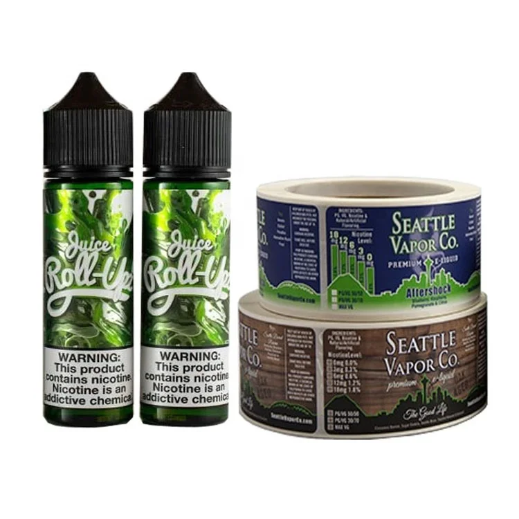 Пользовательская Водонепроницаемая наклейка E Liquid флакон 10 мл 30 50 60 E-liquid