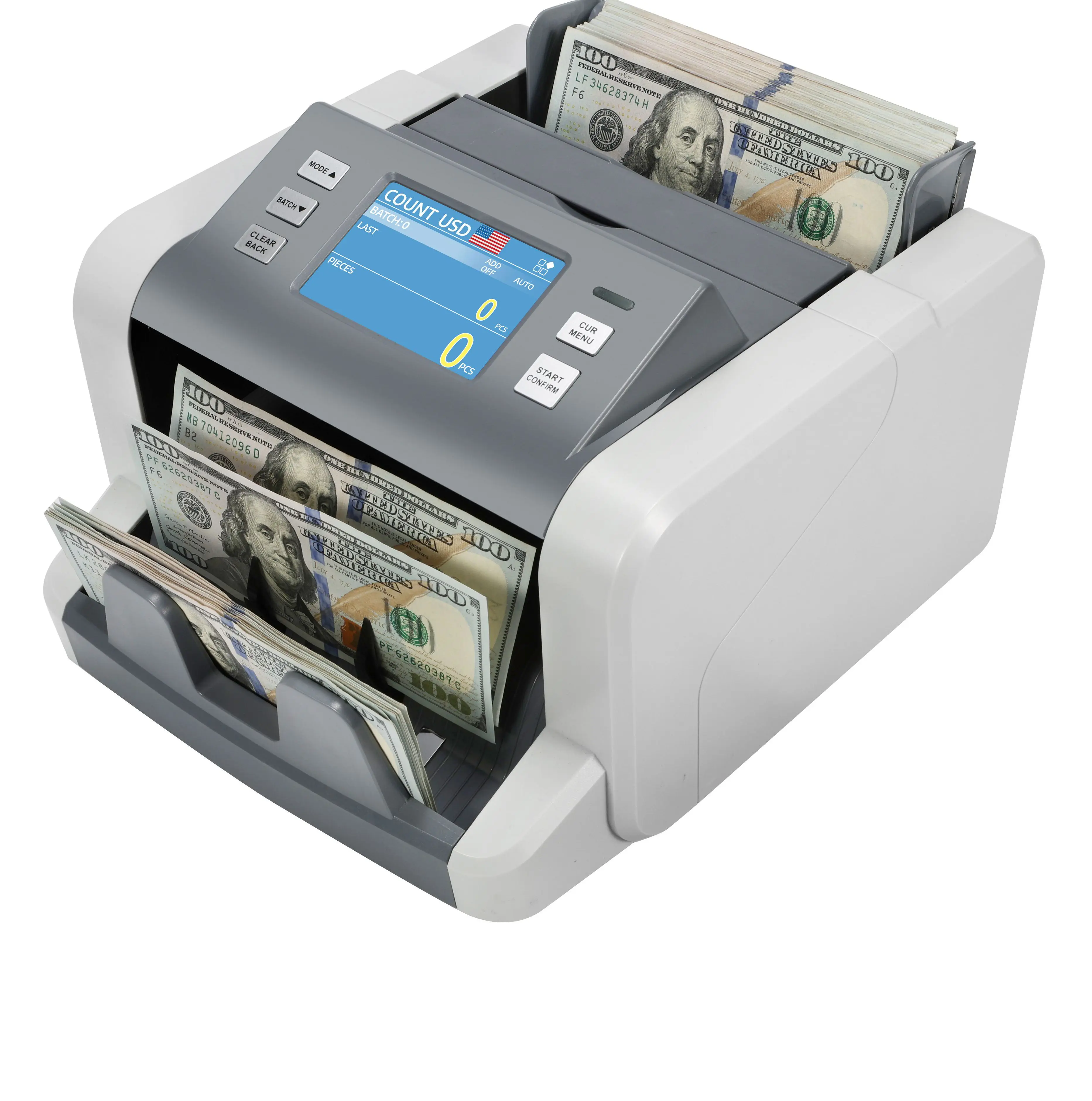 HL-P80 mixed value counter/money counting machine/ cash counter  with single CIS MG UV IR