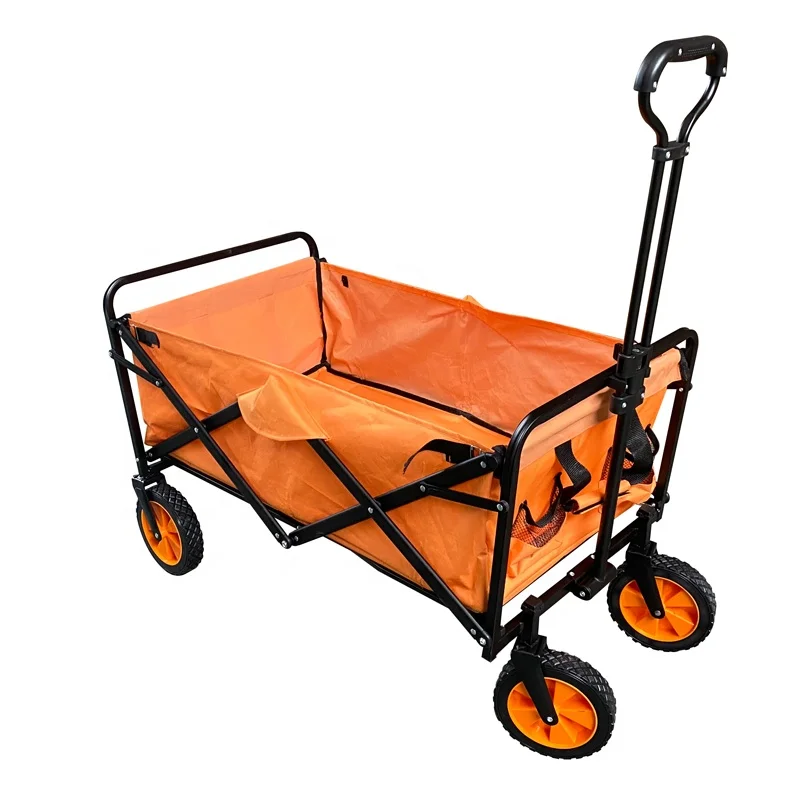 Wholesale Steel Frame Utility Outdoor Cochecito Wagon Stroller with Drink Holders