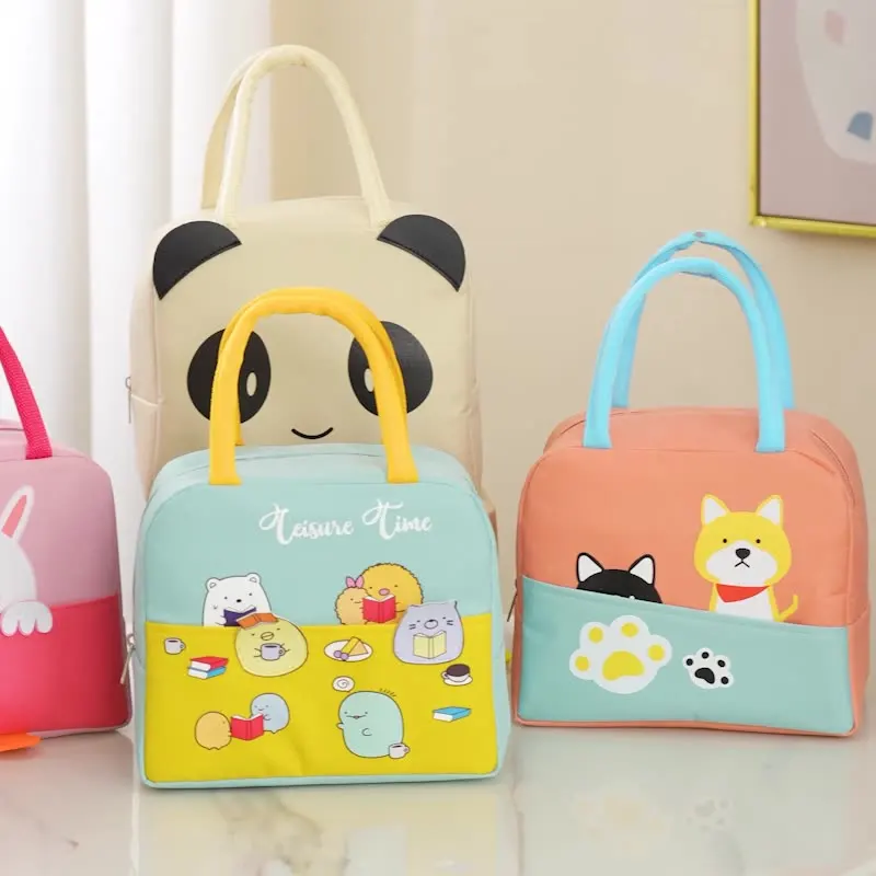 Wholesale Small Multi-Function insulated Thermal Tote Bag To Keep Food Cold Children Kids Lunch Cooler Box Bag For Office School
